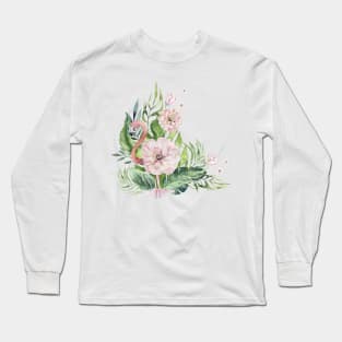 Flamingo Flamenco Long Sleeve T-Shirt